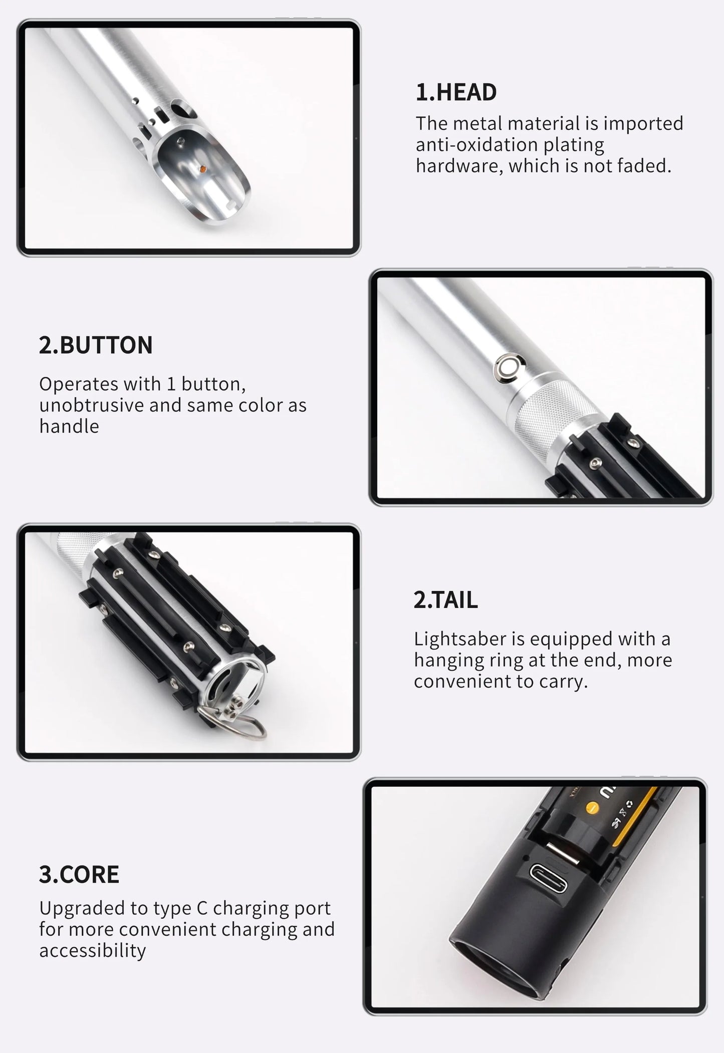 Anakin RGB Lightsaber – TXQSABER Pro Metal Hilt