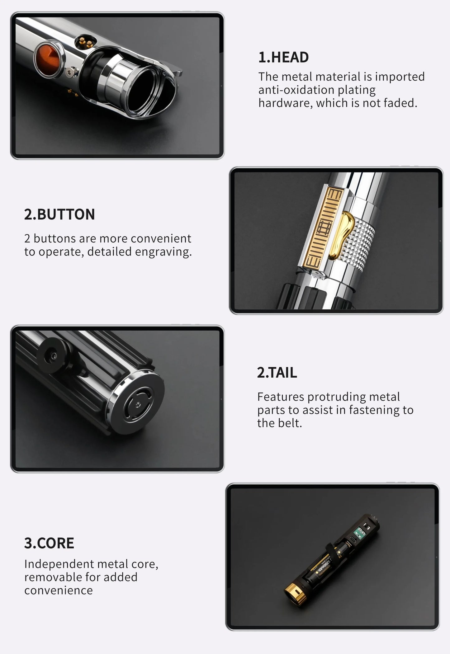 Anakin RGB Lightsaber – TXQSABER Pro Metal Hilt