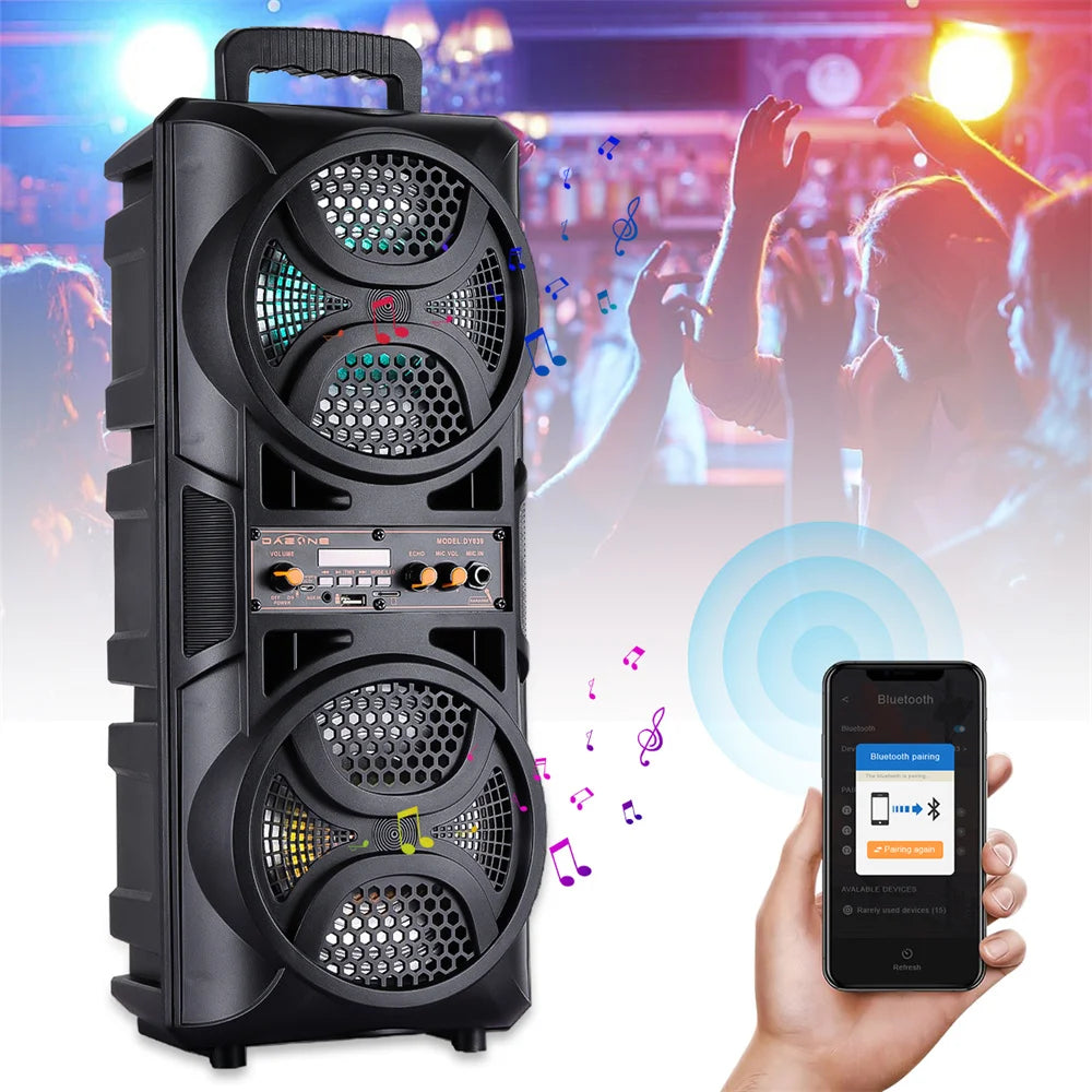 High-Power 3000W Bluetooth Speaker for Parties & Events