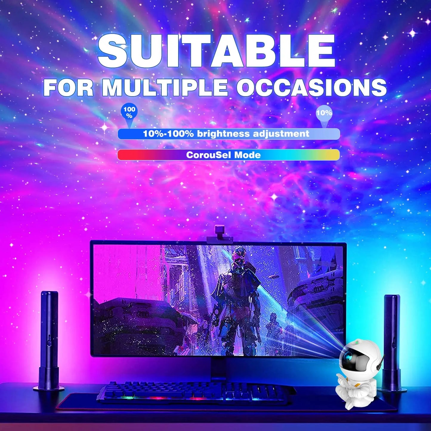 Astronaut Galaxy Projector LED Lamp