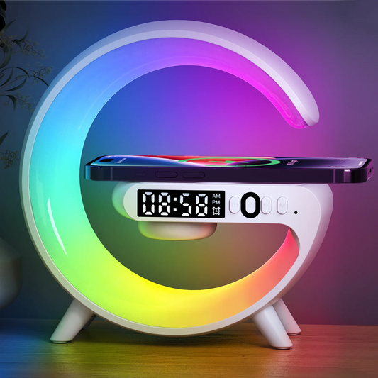 🔌 Wireless Charging RGB Speaker Lamp