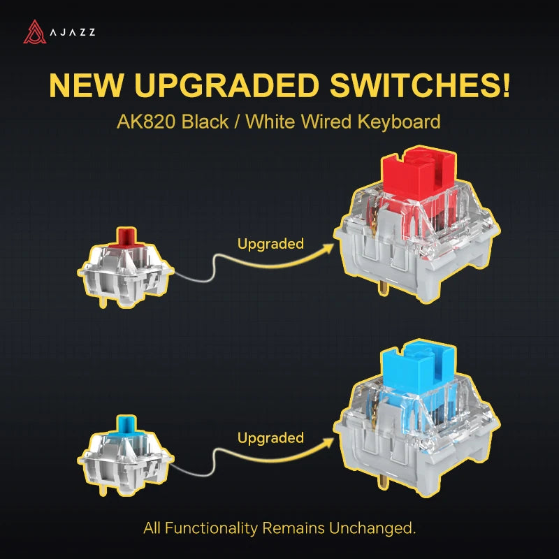 Ajazz AK820 Pro – RGB Wireless 75% Mechanical Keyboard