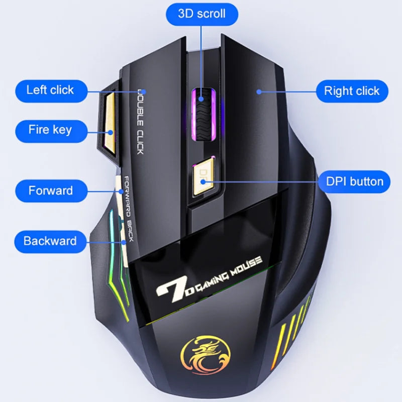 LEEDOAR GW – Dual Mode RGB Wireless Gaming Mouse