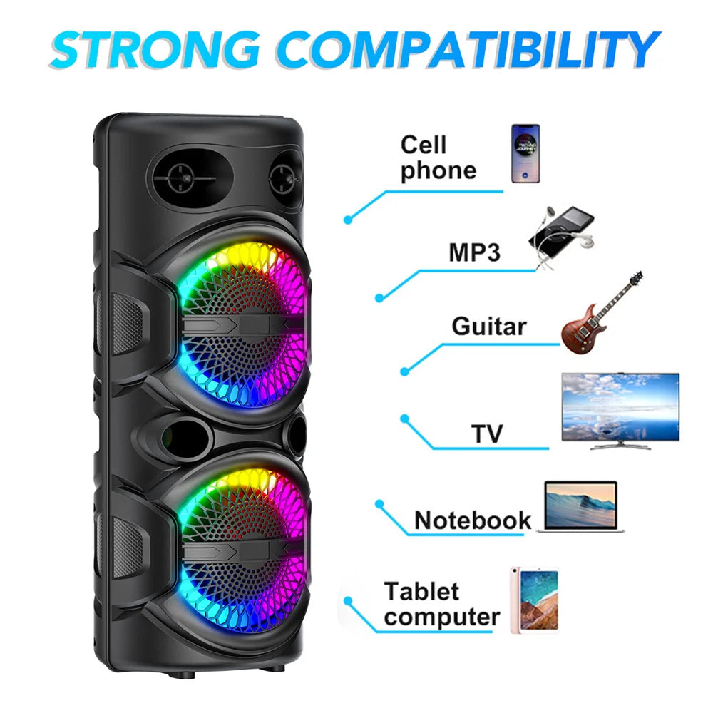 High-Power 3000W Bluetooth Speaker for Parties & Events