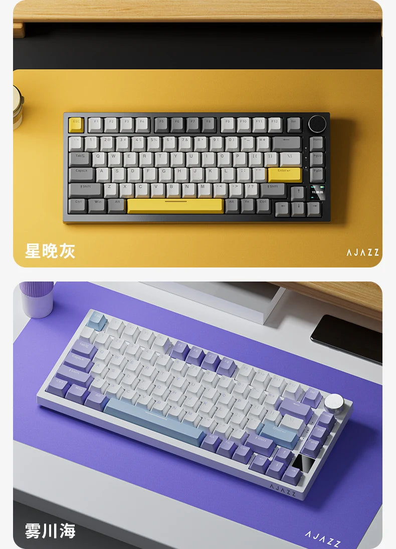 Ajazz AK820 Pro – RGB Wireless 75% Mechanical Keyboard