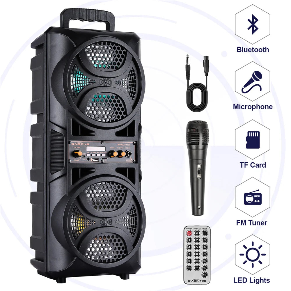 High-Power 3000W Bluetooth Speaker for Parties & Events
