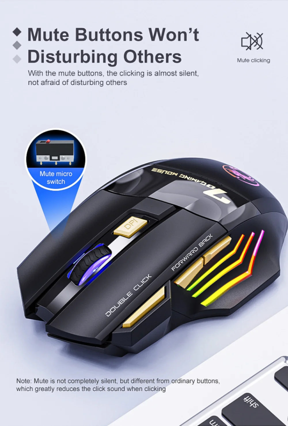 LEEDOAR GW – Dual Mode RGB Wireless Gaming Mouse