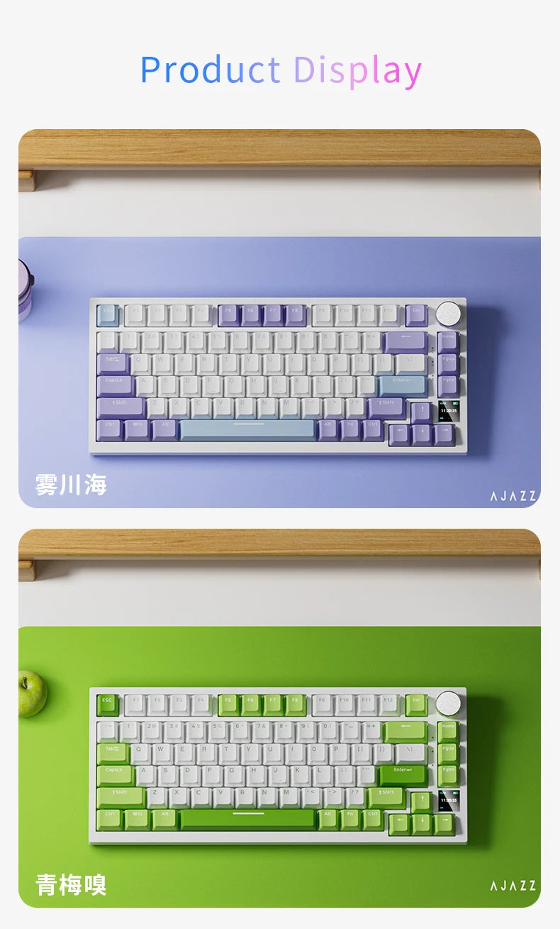 Ajazz AK820 Pro – RGB Wireless 75% Mechanical Keyboard