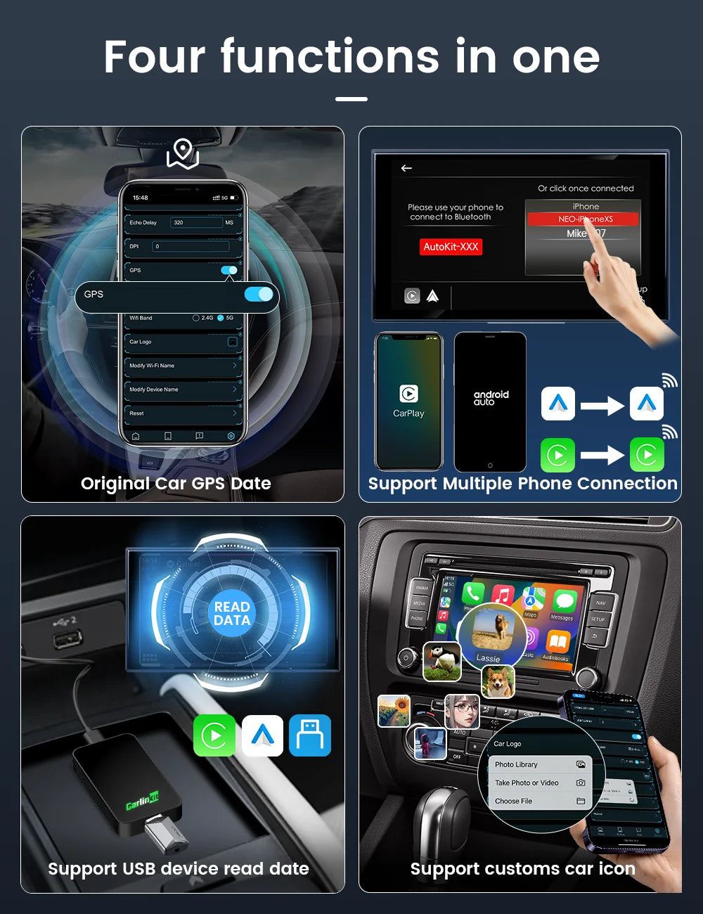 CarlinKit 5.0 – Wireless CarPlay & Android Auto Adapter