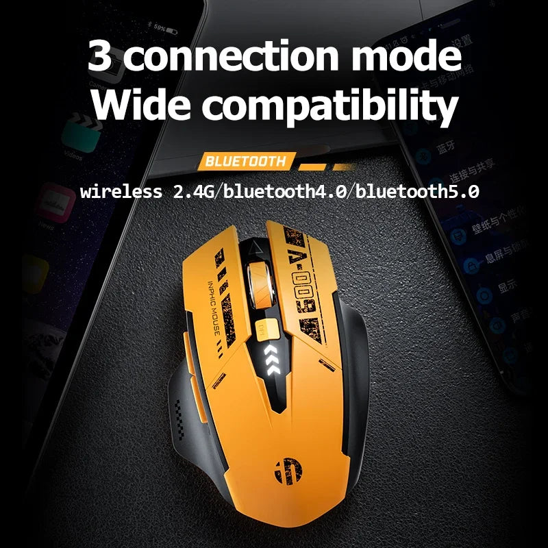 INPHIC A9 – RGB Tri-Mode Wireless Gaming Mouse