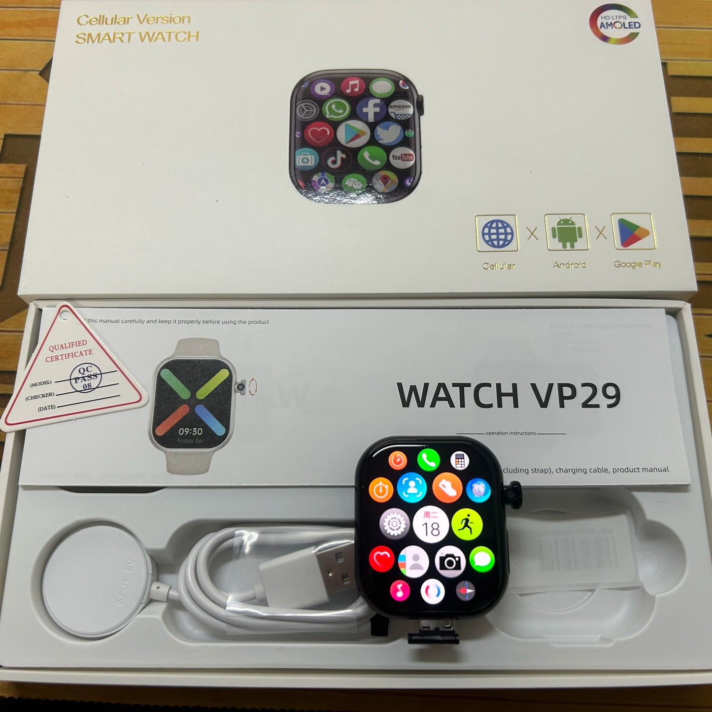VP29 Smartwatch 5G – AMOLED 2.29″ • GPS • 4/64GB