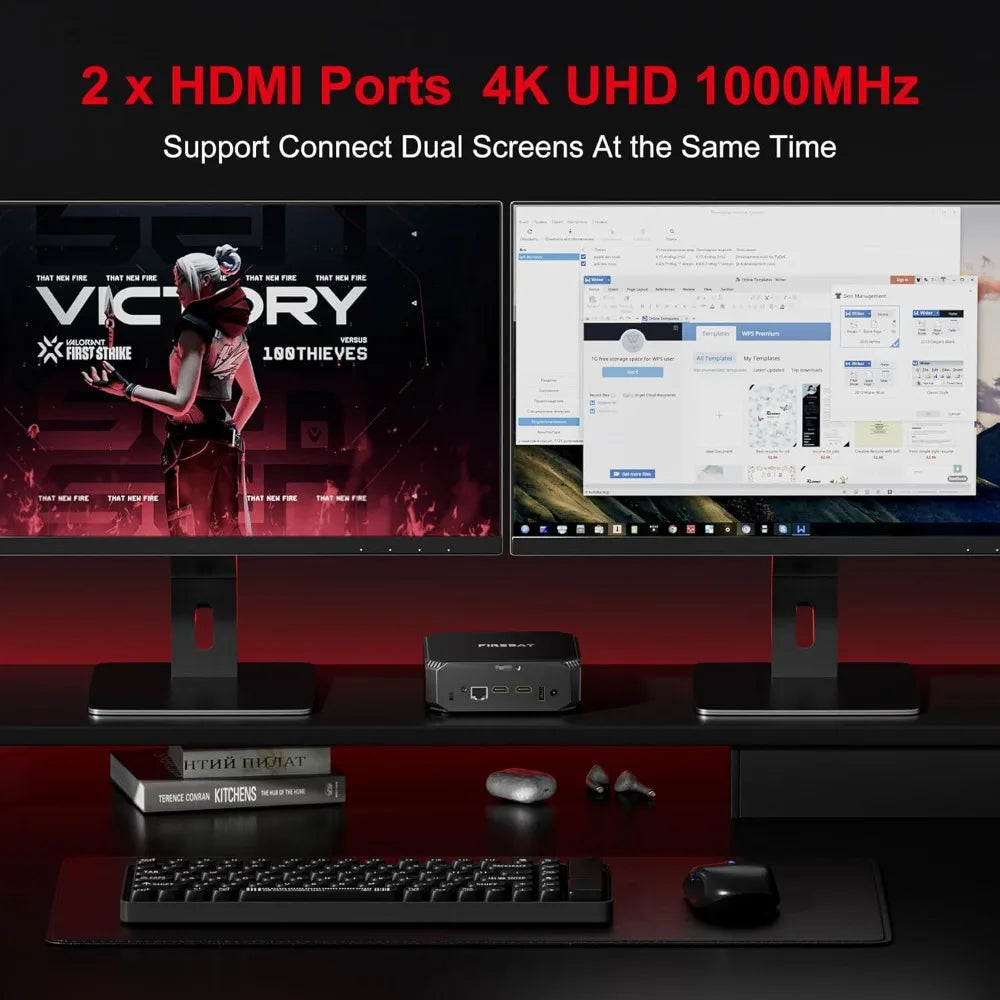 Mini PC AK2 – Intel N150 • 16 GB RAM • 512 GB SSD • Dual 4K Display