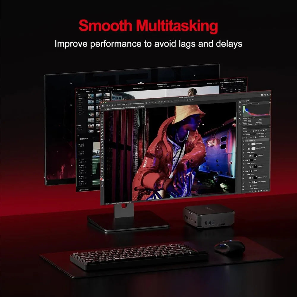 Mini PC AK2 – Intel N150 • 16 GB RAM • 512 GB SSD • Dual 4K Display