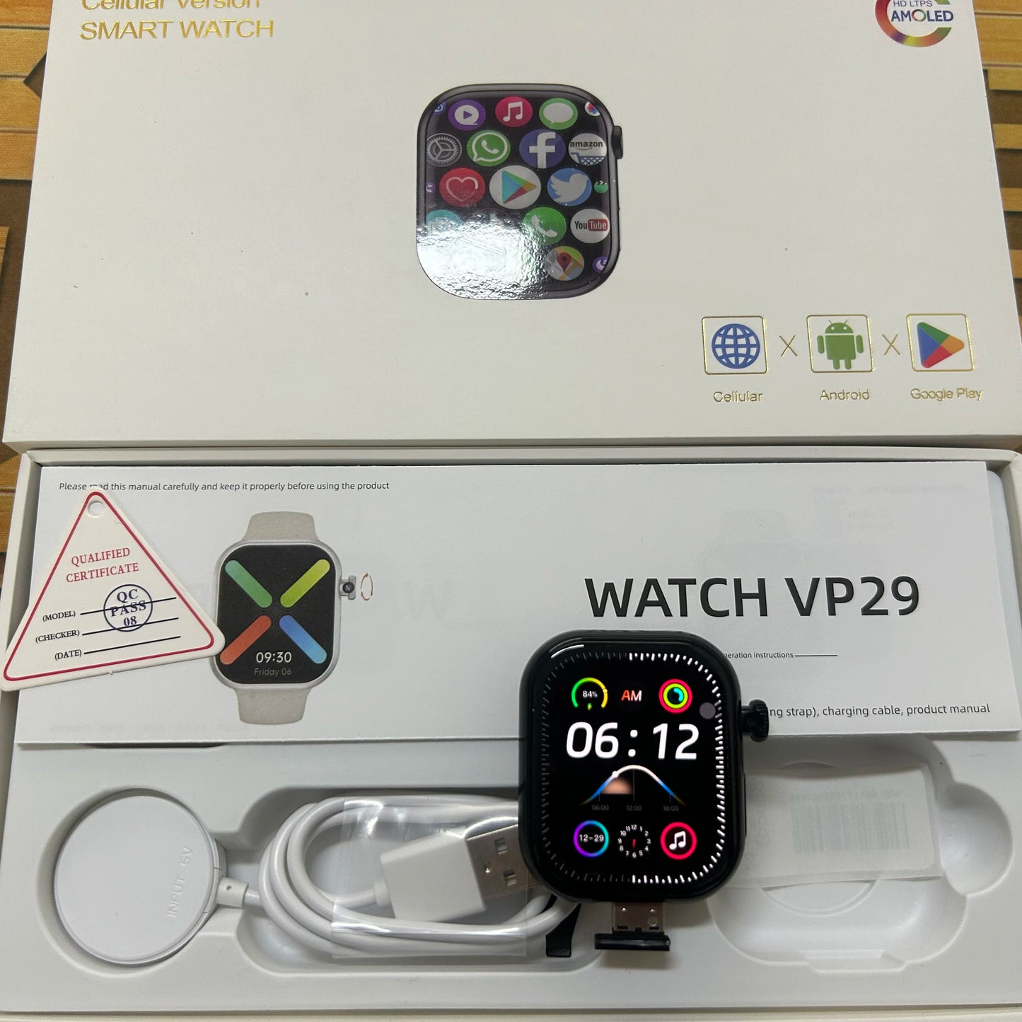 VP29 Smartwatch 5G – AMOLED 2.29″ • GPS • 4/64GB