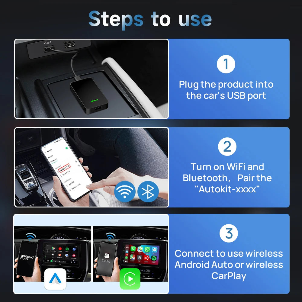 CarlinKit 5.0 – Wireless CarPlay & Android Auto Adapter