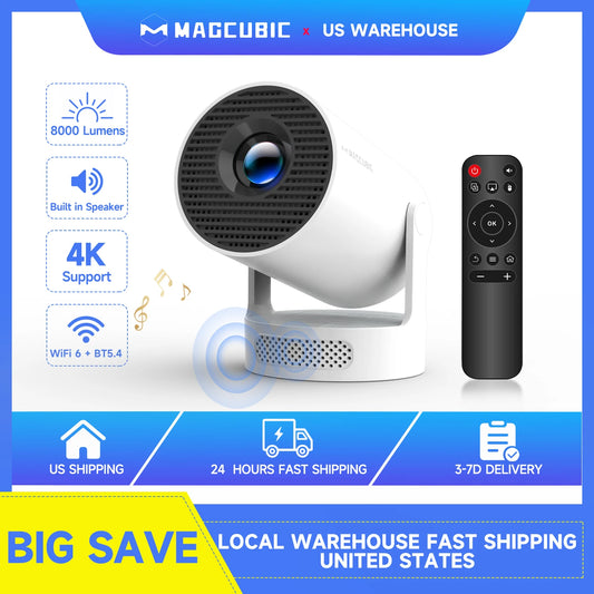 Magcubic HY300 Pro – Smart 4K Projector WiFi 6 & BT5.4
