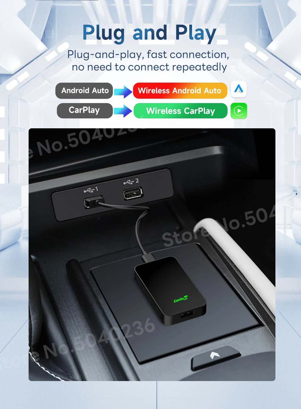 CarlinKit 5.0 – Wireless CarPlay & Android Auto Adapter