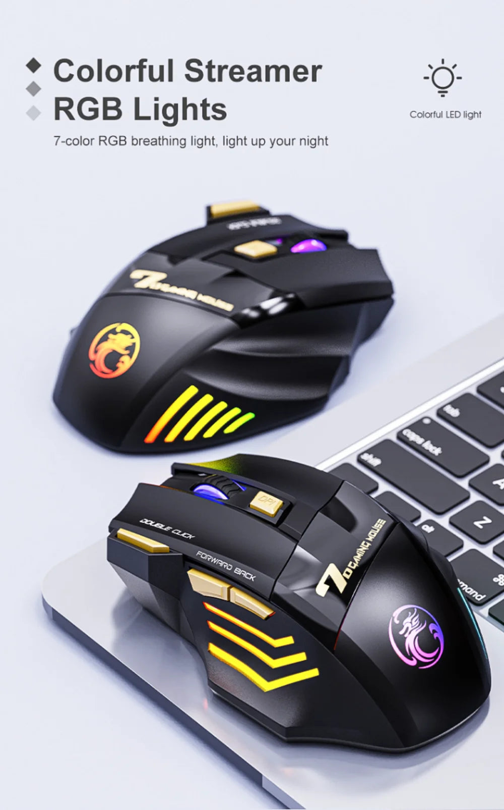 LEEDOAR GW – Dual Mode RGB Wireless Gaming Mouse