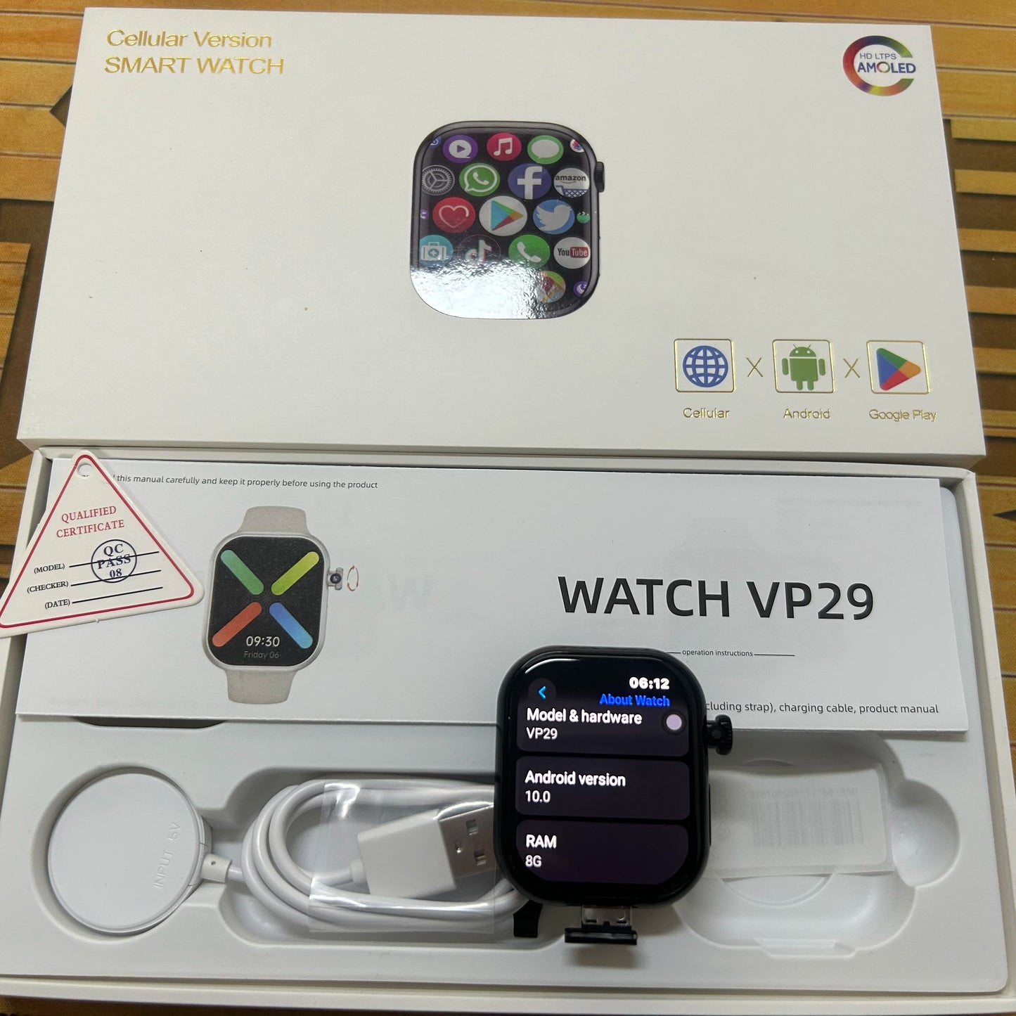 VP29 Smartwatch 5G – AMOLED 2.29″ • GPS • 4/64GB
