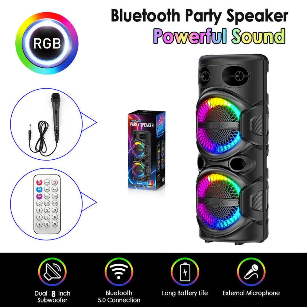 High-Power 3000W Bluetooth Speaker for Parties & Events