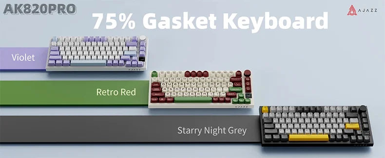 Ajazz AK820 Pro – RGB Wireless 75% Mechanical Keyboard