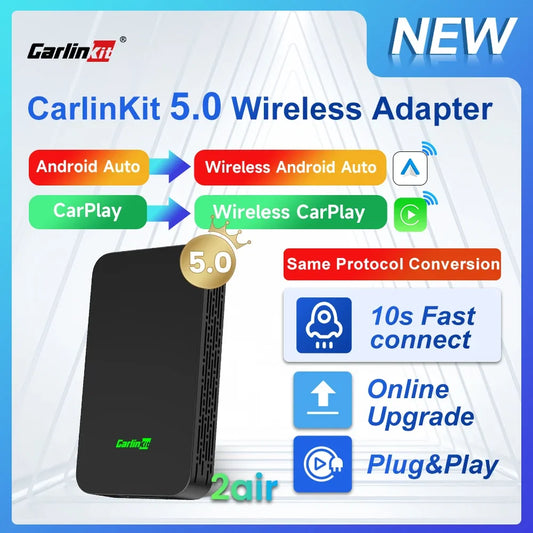 CarlinKit 5.0 – Wireless CarPlay & Android Auto Adapter